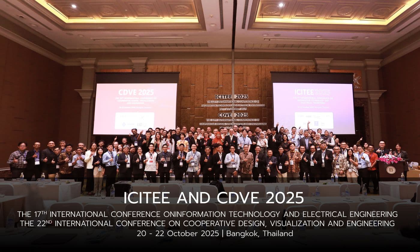 บรรยากาศงานประชุมวิชาการระดับนานาชาติ ICITEE 2025 และ CDVE 2025 บรรยากาศงานประชุมวิชาการระดับนานาชาติ ICITEE 2025 และ CDVE 2025