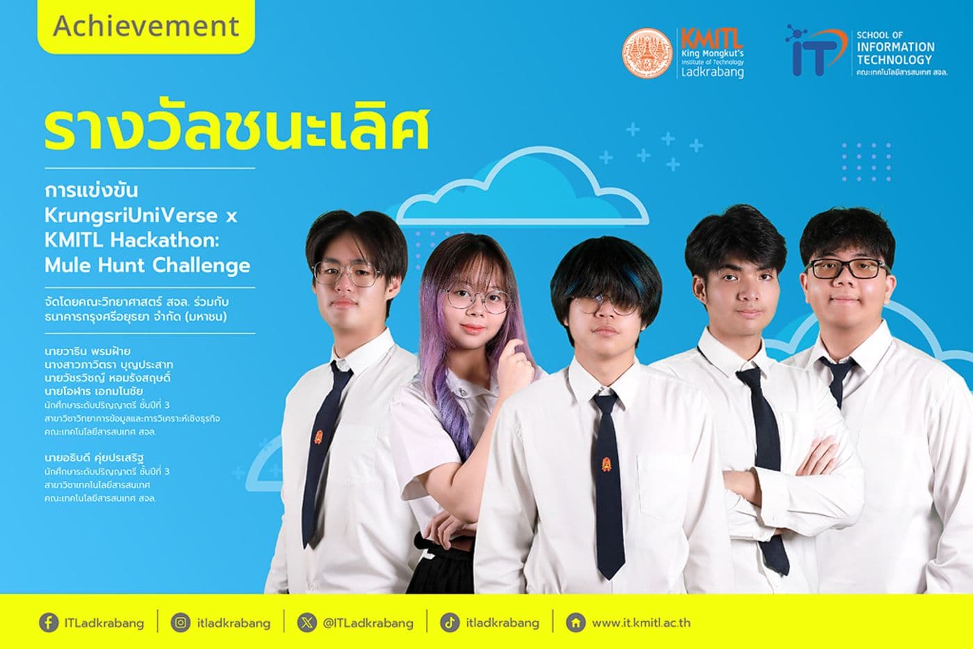 First Prize from the KrungsriUniVerse x KMITL Hackathon Competition First Prize from the KrungsriUniVerse x KMITL Hackathon Competition